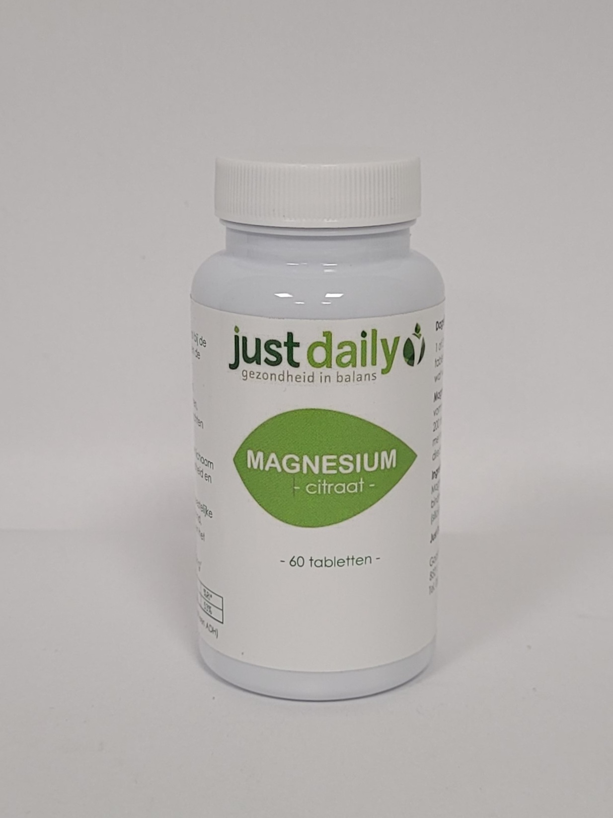 transfusie Dat Uitrusting Magnesium Citraat 60 tabletten – Just-Daily
